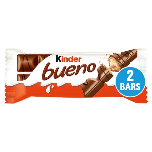 Kinder Bueno Milk Chocolate & Hazelnut Twin Finger Bar