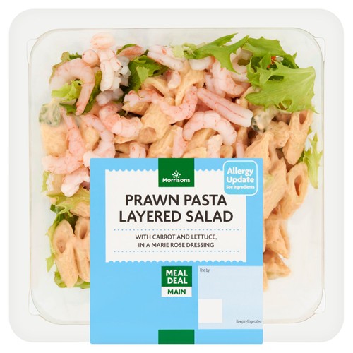 Morrisons Prawn Pasta Layered Salad