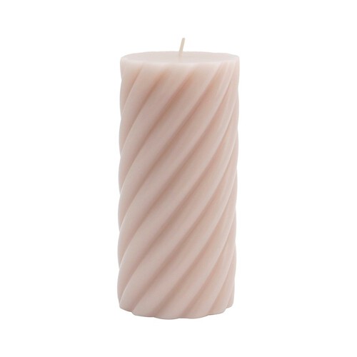 Nutmeg Home Twisted Pillar Candle