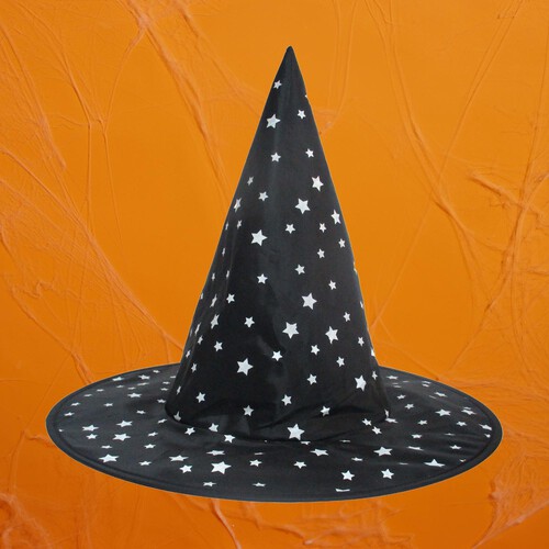 Morrisons Halloween Witch Hat Black & Printed Assorted 