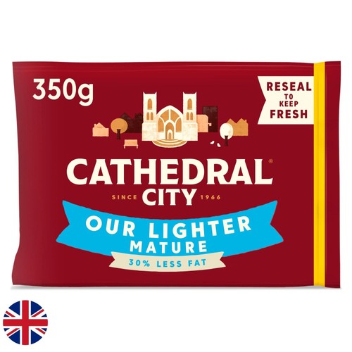 Cathedral City British Lighter Mature Cheddar Cheese 350g