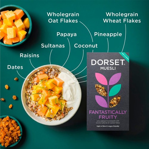 Dorset Fantastically Fruity Muesli Breakfast Cereal 500g