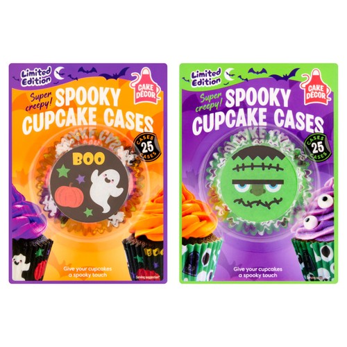 Cake Decor 25 Spooky Halloween Cupcake Cases