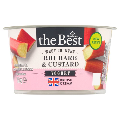 Morrisons The Best Rhubarb And Custard Yoghurt