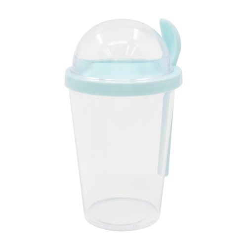 Morrisons Home Yogurt Pot with Spoon Blue