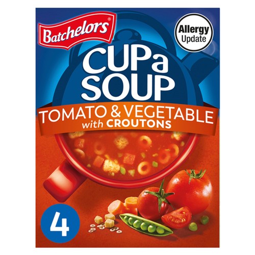 Batchelors Cup a Soup Tomato & Vegetable with Croutons 4 Sachets