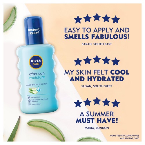 NIVEA SUN After Sun Moisturising Soothing Spray Lotion 