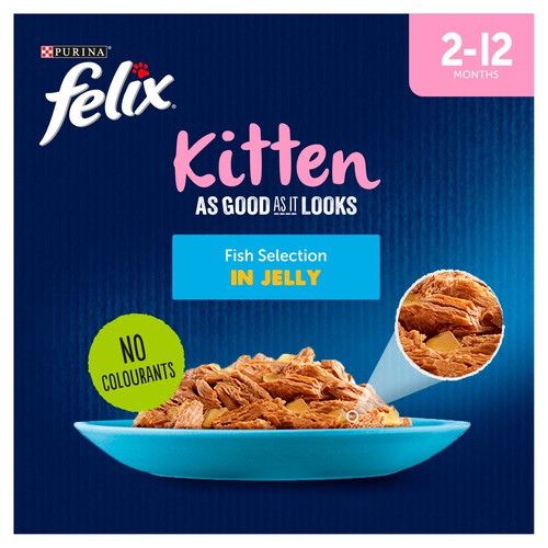 Felix As Good As It Looks Kitten Fish In Jelly Wet Cat Food