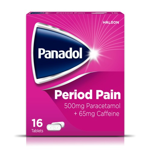 Panadol Period Pain Painkillers, 500mg Paracetamol Tablets, 16ss