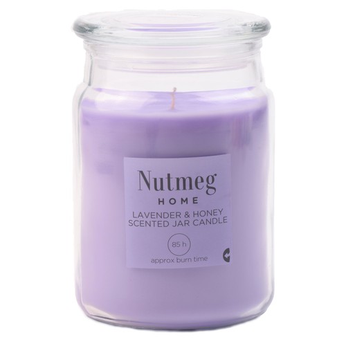 Morrisons Nutmeg Lavender Honey Scented Jar Candle
