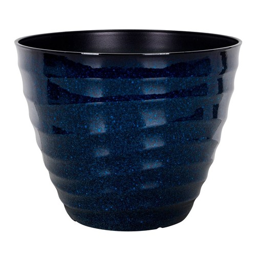 Nutmeg Glazed Blue Pot Large