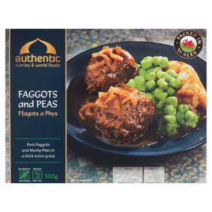 Authentic Curries & World Foods Faggots & Peas
