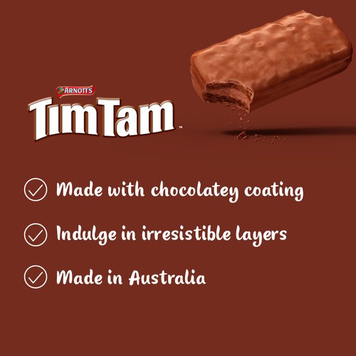 Arnotts Tim Tam Milk Chocolatey Biscuits Original 9 Pack