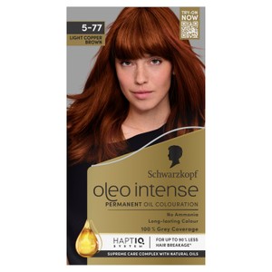 Schwarzkopf Oleo Intense Permanent Hair Dye 5-77 Glossy Auburn