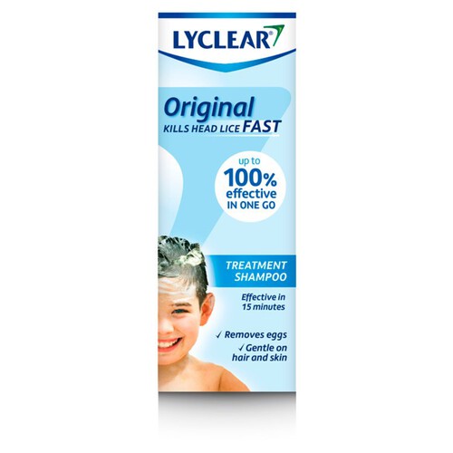 Lyclear Shampoo Head Lice Treatment + Head Lice Comb