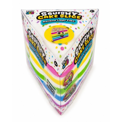 Squishy Cake Slice Rainbow Layer Cake