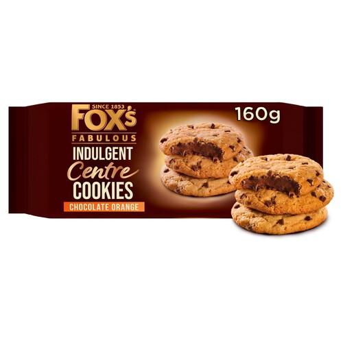 Fox's Indulgent Chocolate Orange Centre Cookies 