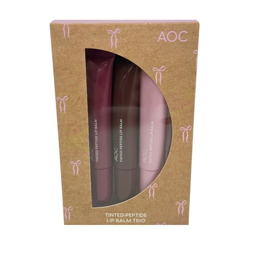 AOC Tinted Peptide Lip Balm Trio