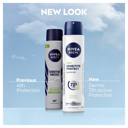 NIVEA MEN Sensitive Protect 72h Anti-Perspirant Deodorant Spray