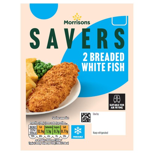 Morrisons Savers Breaded Whitefish Fillets 300g