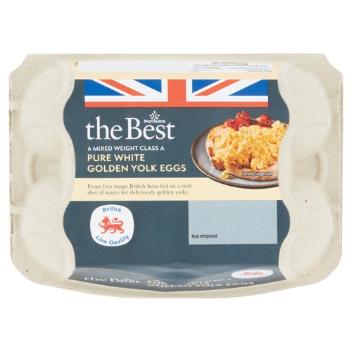 Morrisons The Best White Golden Yolk      Free Range Eggs 