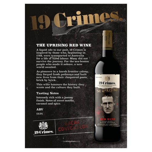 19 Crimes The Uprising Red Wine 