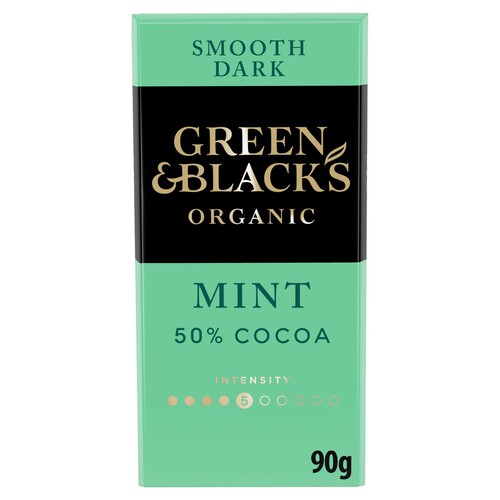 Green & Black's organic smooth dark mint chocolate bar