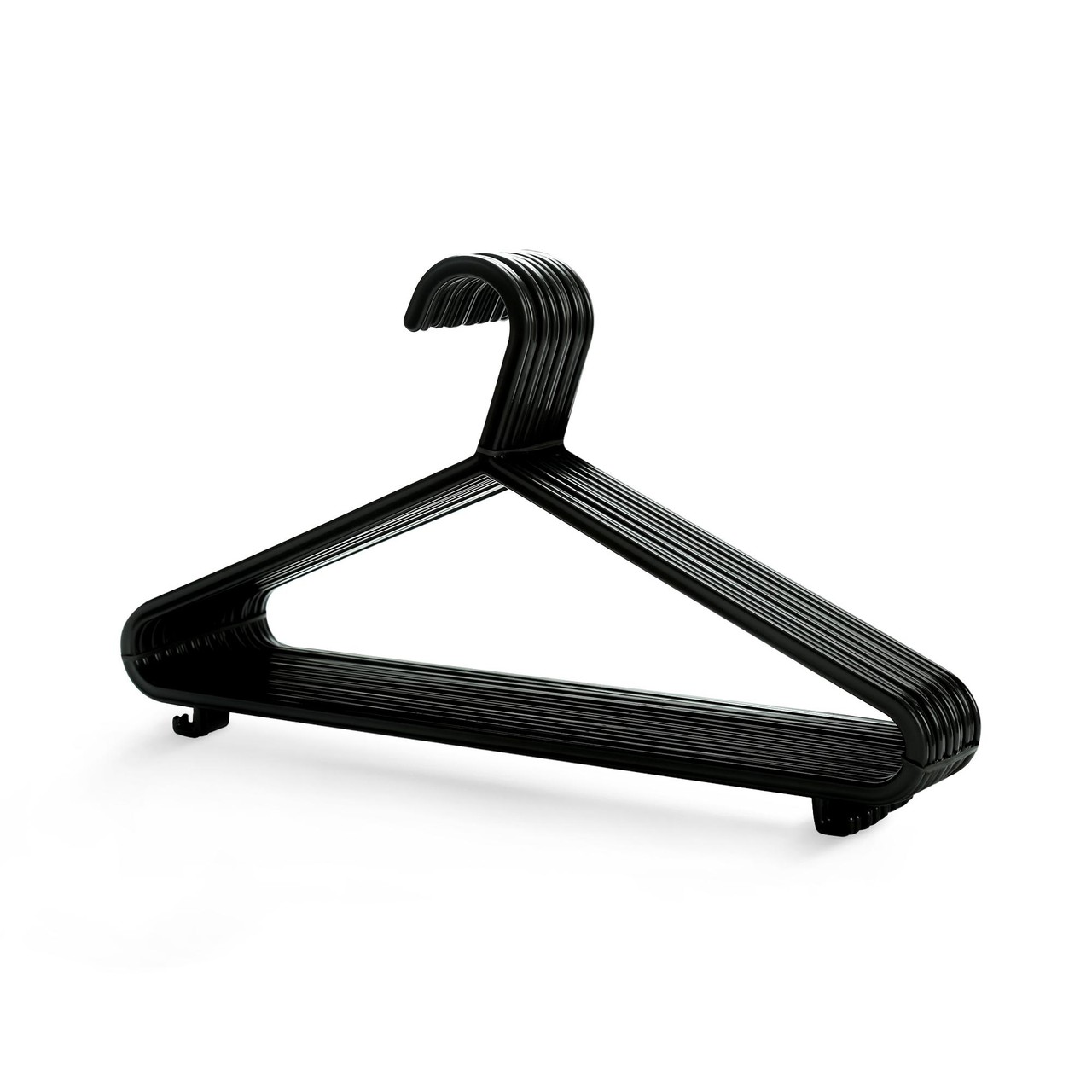 Keplin Plastic Hanger Black 10 pack