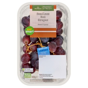 Morrisons Seedless Red Grapes 400g