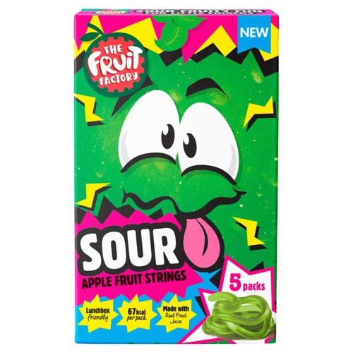 The Fruit Factory Sour Apple Fruit Strings