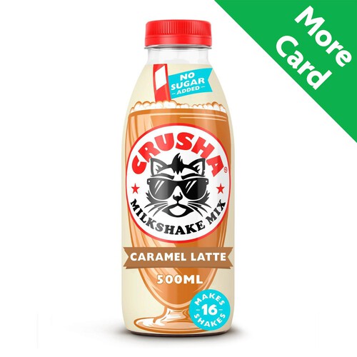 Crusha Caramel Latte Milkshake Mix No Added Sugar 