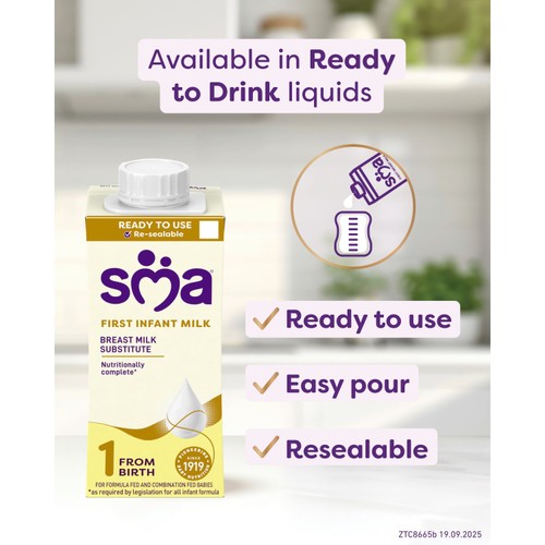 SMA First Infant Baby Milk Powder Formula From Birth 800g