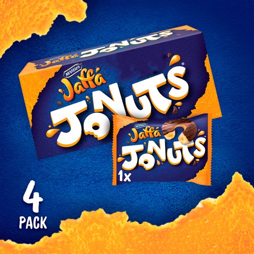 McVitie's Jaffa Cakes Original Jaffa Jonuts Biscuits 4 Pack Multipack 