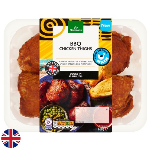 Morrisons British BBQ Chicken Thighs 600g