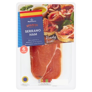 Morrisons Spanish Serrano Ham 100g
