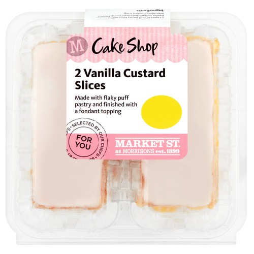 Market Street Vanilla Custard Slices 2 Pack