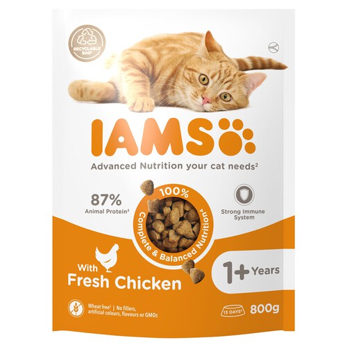 Iams For Vitality Adult 1+ Years With Fresh Chicken