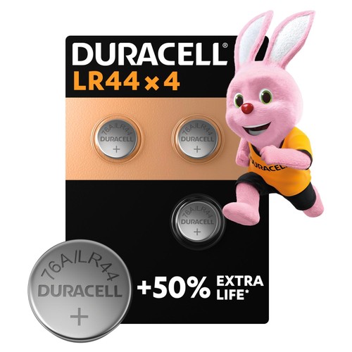 Duracell Alkaline Button LR44 Batteries 1.5V (76A / A76 / V13GA)