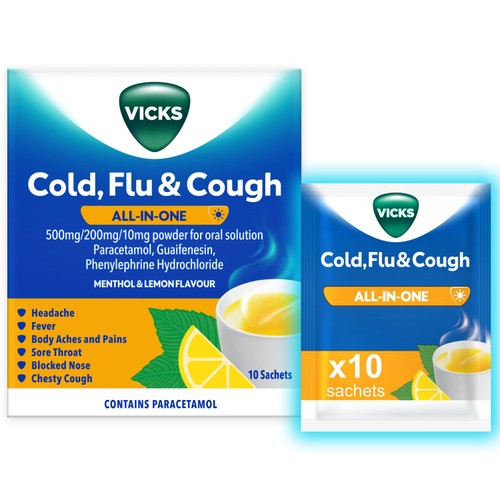 Vicks All In One Sachets 10 Pack
