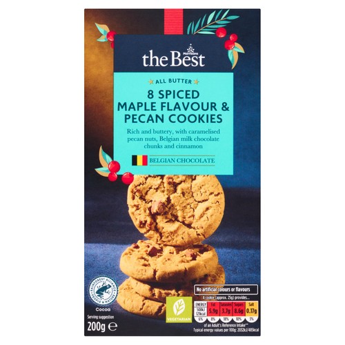 Morrisons The Best Spiced Maple & Pecan Cookies 200g