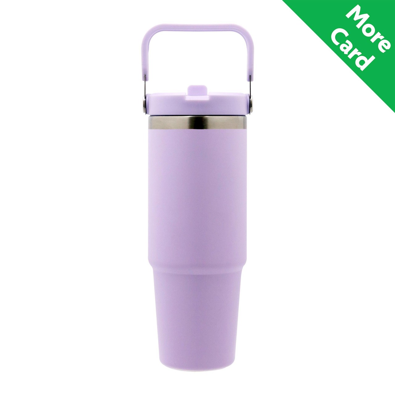 Nutmeg Home Stainless Steel Tumbler With Top Handle Lilac