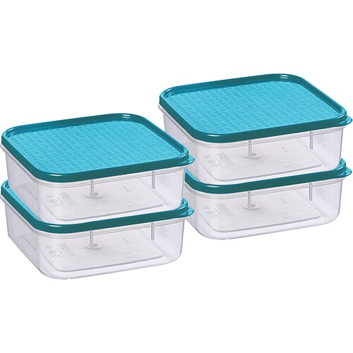 Morrisons Set Of 4 Nested Containers 500ml