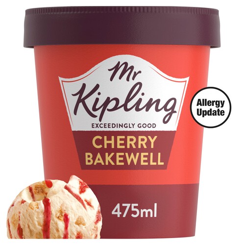 Mr Kipling Cherry Bakewell Ice Cream Tub