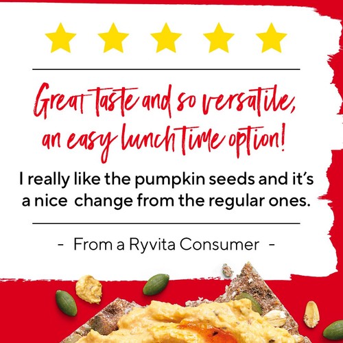 Ryvita Crispbread Pumpkin Seed & Oat Crackers 