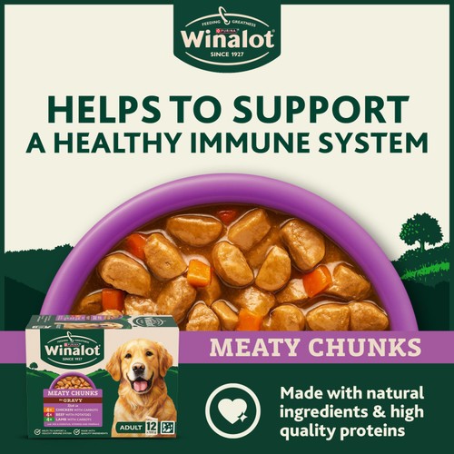 Winalot Meaty Chunks Mixed In Gravy Wet Dog Food 
