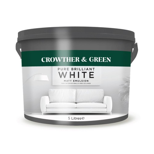 Crowther & Green Pure Brilliant White Emulsion Paint 