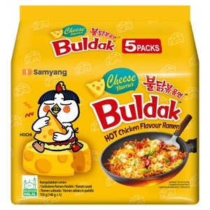 Samyang Buldak Hot Chicken Flavour Cheese Ramen Noodle Multipack