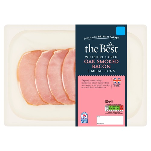 Morrisons The Best Wiltshire Cured Oak Smoked Bacon Medallions