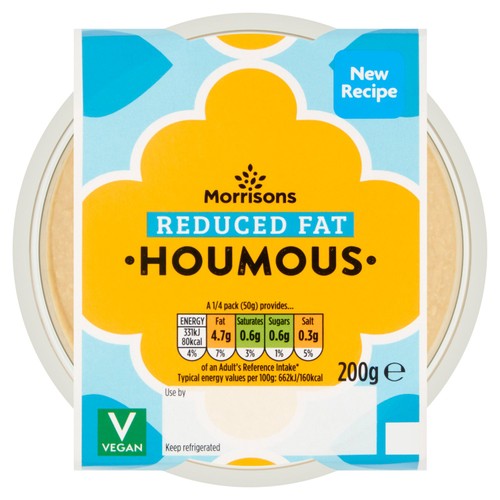 Morrisons reduced fat houmous