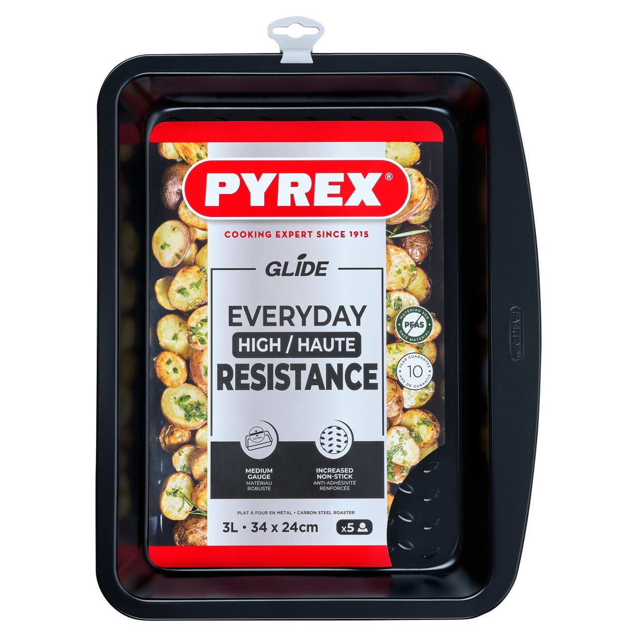 Pyrex Glide Rectangular Roaster 34x24cm